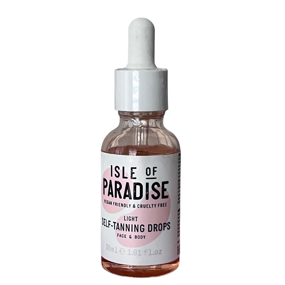 Isle of Paradise Self-Tanning Drops Face LIGHT - 1.01 oz. New Sealed